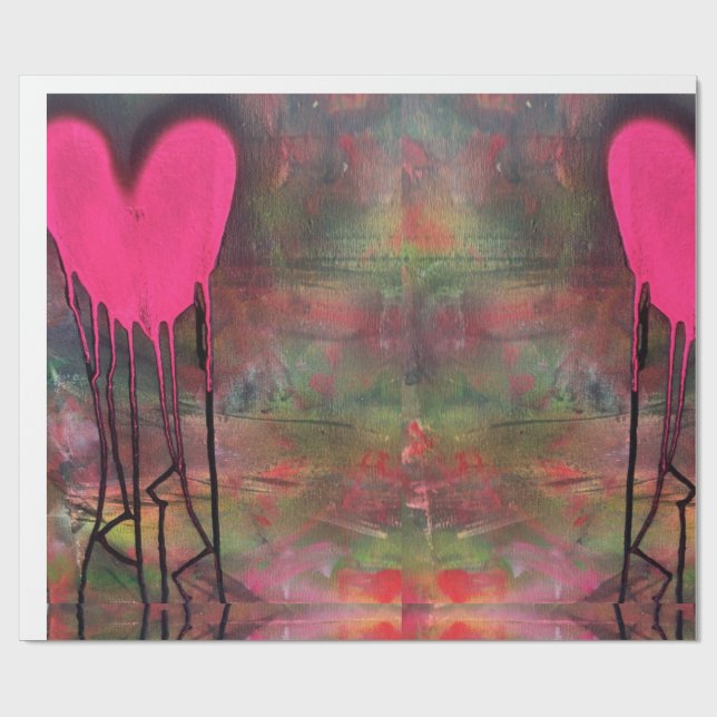 Jagged Love Wrapping Paper by HAS Jewels (Flat)