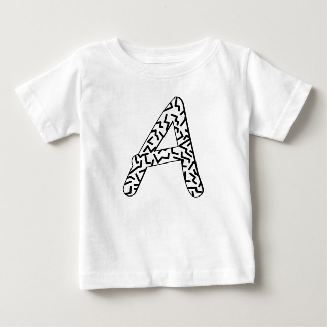 Jagged Pattern A Baby T-Shirt (Front)