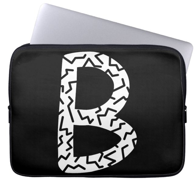 Jagged Pattern B Laptop Sleeve (Front)