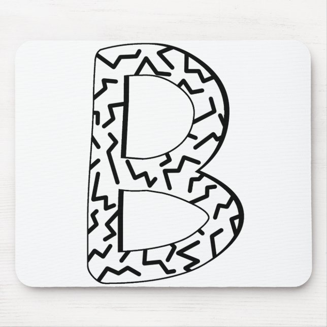 Jagged Pattern B Mouse Pad (Front)