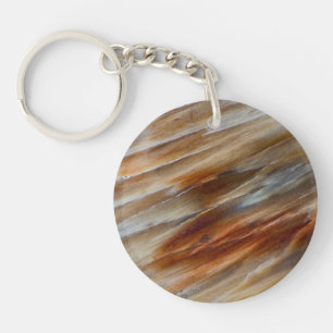 Jagged Petrified Wood Keychain