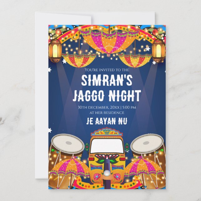 Jaggo invitations Digital Jago invites (Front)