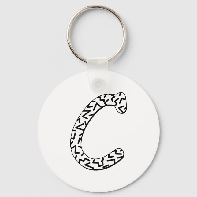 jaggy c keychain (Front)