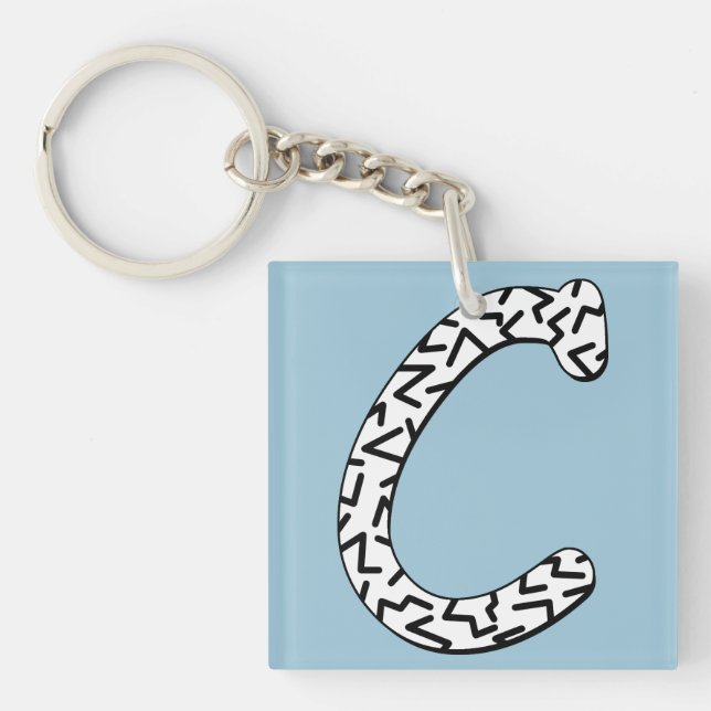 Jaggy C Keychain (Front)