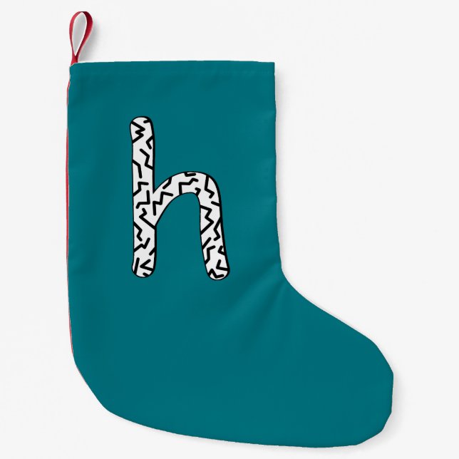 Jaggy h small christmas stocking (Front)
