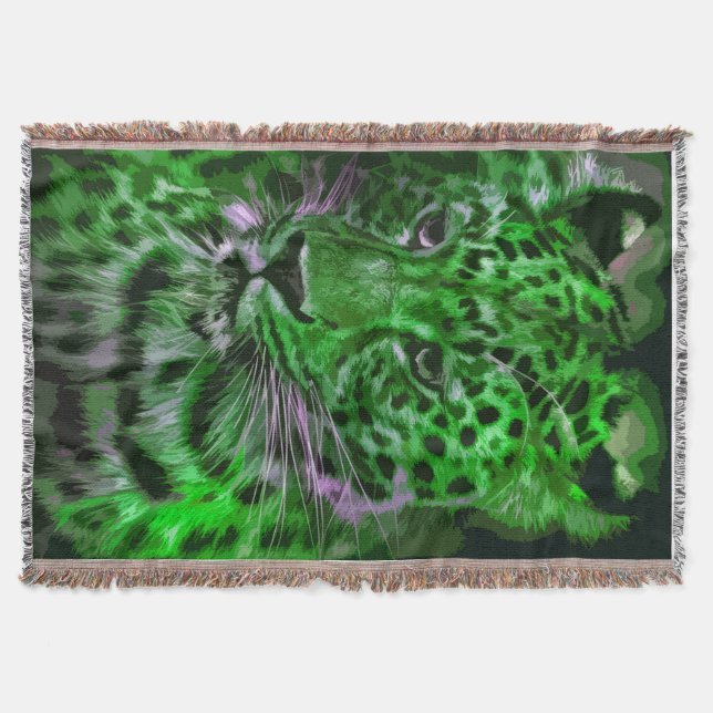 Jaguar 014 throw blanket (Front)