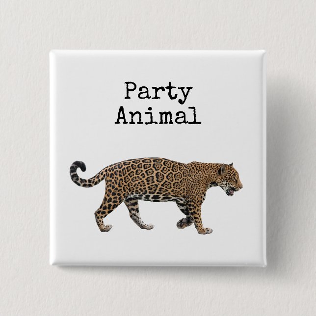 Jaguar 2 Inch Square Button (Front)