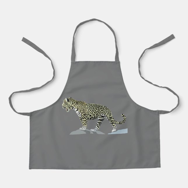 jaguar-animal-cat-wild-jungle apron (Front)