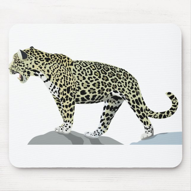 Jaguar Animal Jungle Panthera Onca Big Cat Mammal. Mouse Pad (Front)