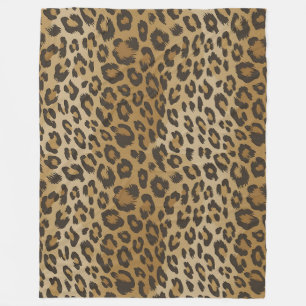 Jaguar animal pattern fleece blanket