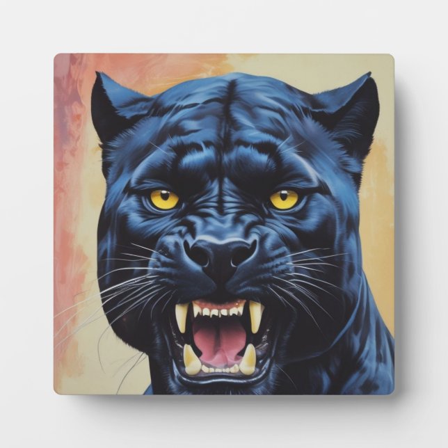 Jaguar - Black Panther  Plaque (Front)