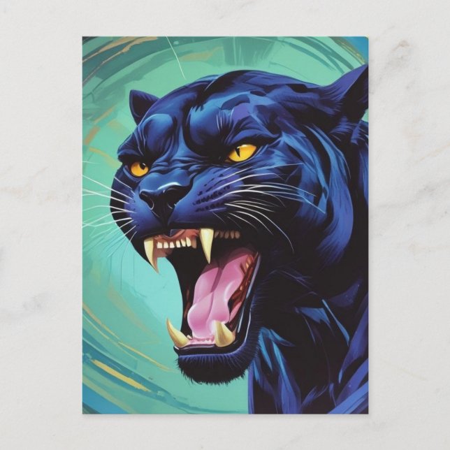 Jaguar - Black Panther  Postcard (Front)