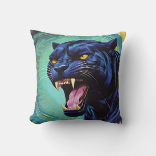 Jaguar - Black Panther  Throw Pillow