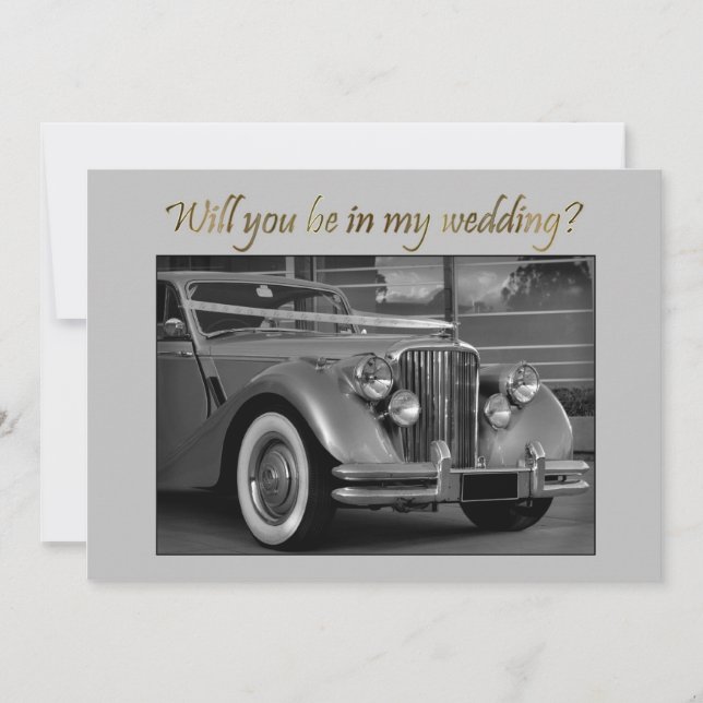 jaguar car bwWill you be in my Wedding? (Front)