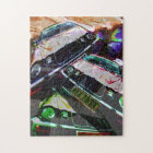 Jaguar cars collage Puzzle