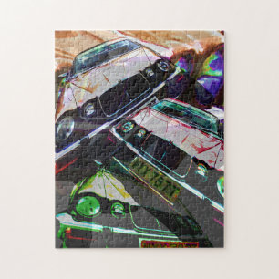 Jaguar cars collage Puzzle