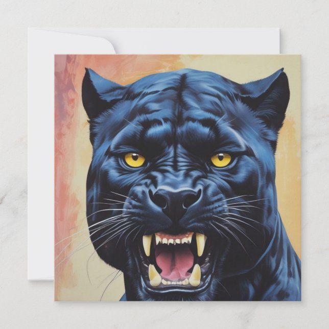 Jaguar - Carte Panthère Noire (Devant)