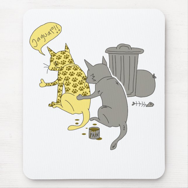 jaguar Cat Mouse Pad (Front)