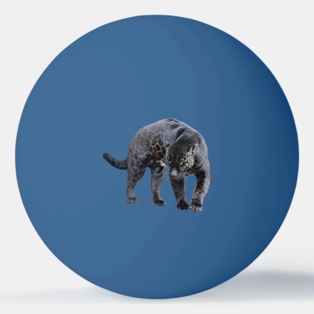 Jaguar Diablo 1 star blue ping pong ball (Front)