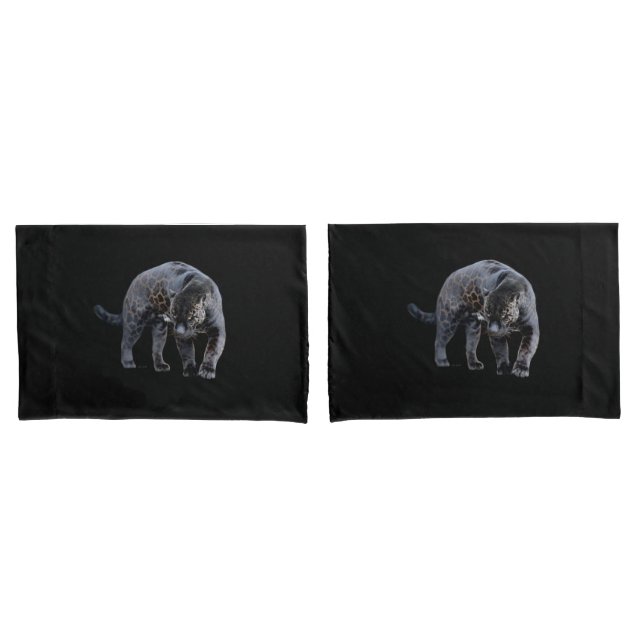 Jaguar Diablo black pillowcases (Front-Set)