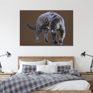 Jaguar Diablo brown canvas print