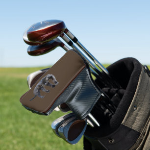 Jaguar Diablo brown golf club putter cover