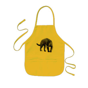 Jaguar Diablo kids yellow chef apron