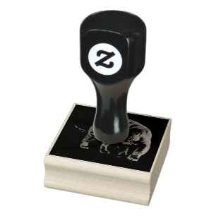 Jaguar Diablo large rubber stamp w handle