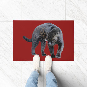 Jaguar Diablo red large doormat