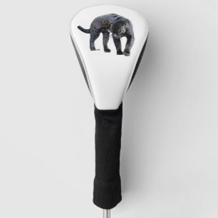 Jaguar Diablo white golf club driver cover