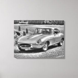 Jaguar E-Type Canvas Print