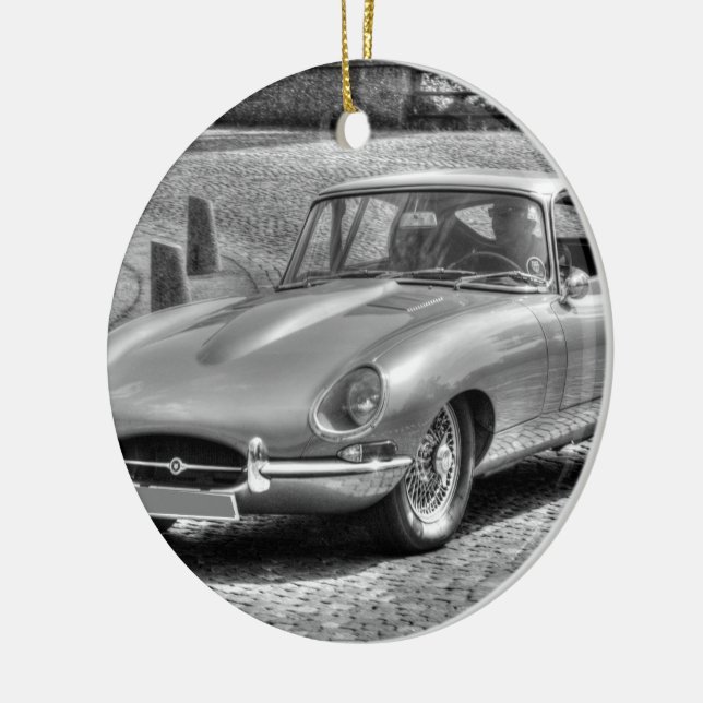 Jaguar E-Type Ceramic Ornament (Left)