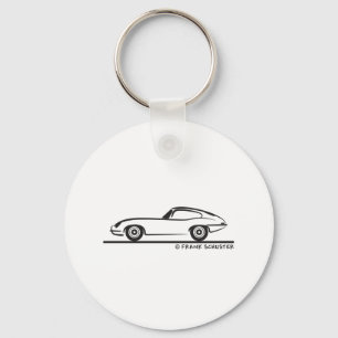 Jaguar E-Type Coupe Keychain