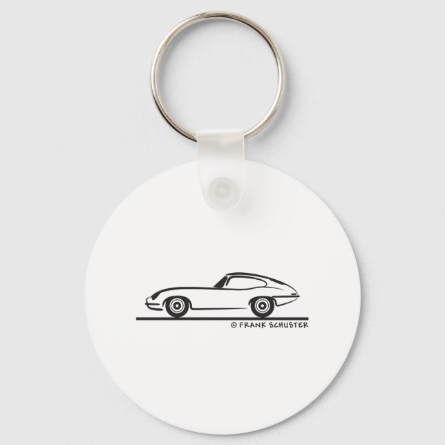 Jaguar E-Type Coupe Keychain (Front)