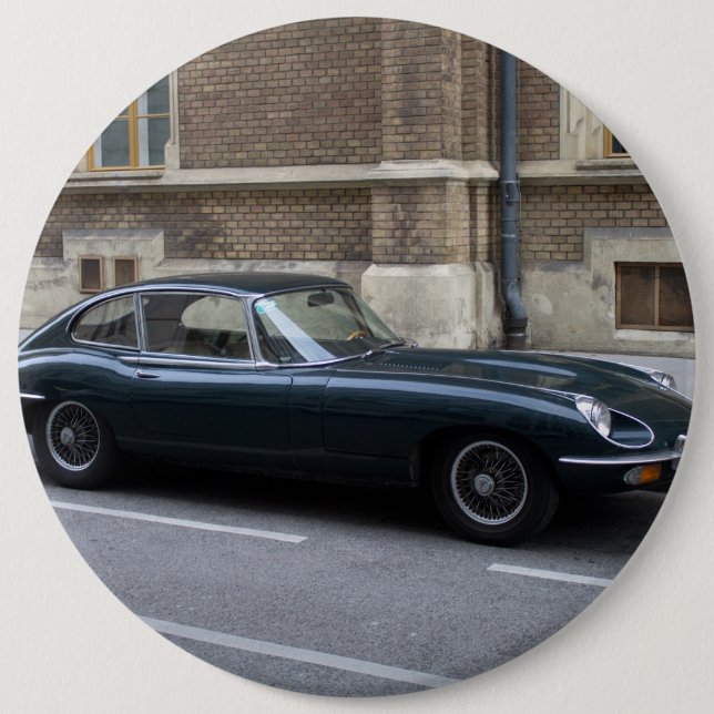 Jaguar E-Type Hardtop 6 Inch Round Button (Front)
