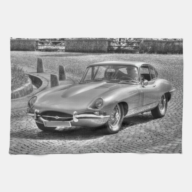 Jaguar E-Type Kitchen Towel (Horizontal)