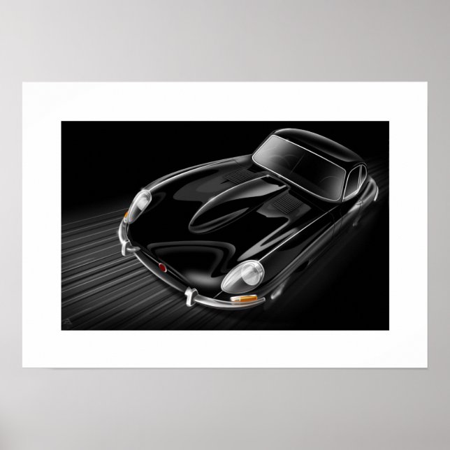 Jaguar E-Type Poster (Front)