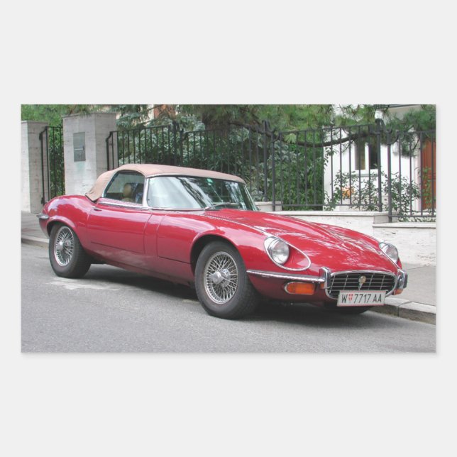 Jaguar E Type Sticker (Front)