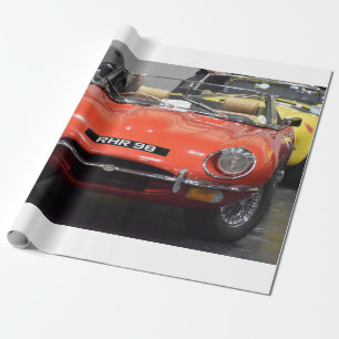 jaguar e-type wrapping paper
