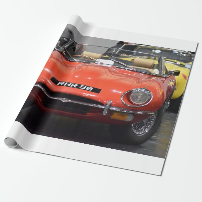jaguar e-type wrapping paper (Unrolled)