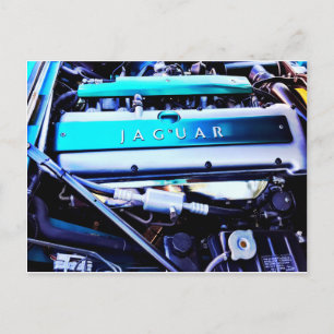 Jaguar engine postcard