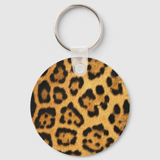 Jaguar Fur Print Keychain (Front)