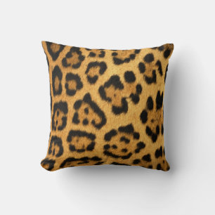 Jaguar Fur Print Throw Pillow