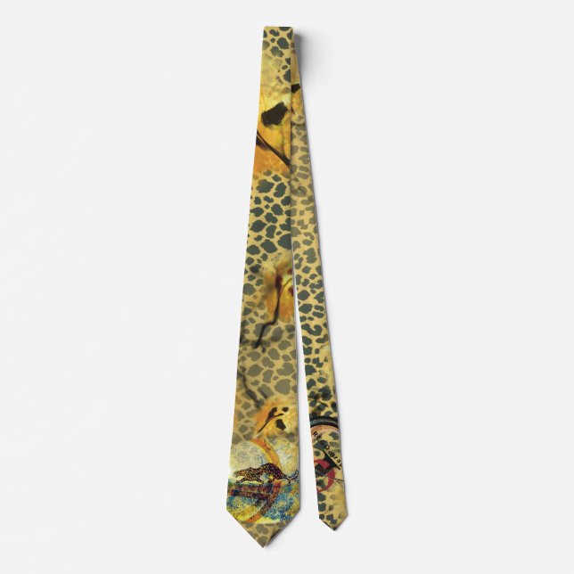 Jaguar god of peace Neck Tie (Front)