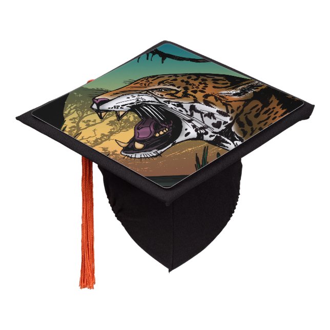 Jaguar Graduation Cap Topper (Angled)