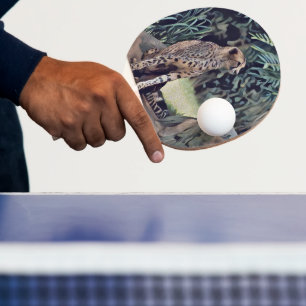 Jaguar In The Forest Oil Paint, Ping Pong Paddle