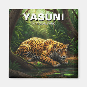 Jaguar in Yasuni National Park Ecuador Magnet