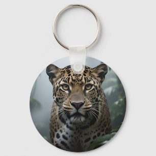 Jaguar Jungle Portrait Keychain