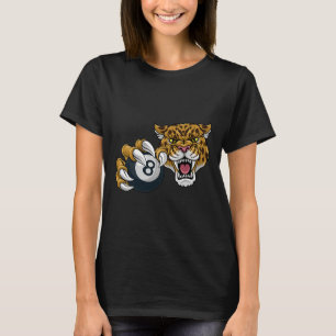 Jaguar Leopard Cheetah Pool Billiards Ll Cartoon C T-Shirt