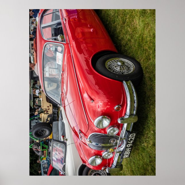 Jaguar Mark 2 luxury sports saloon car Poster (Front)